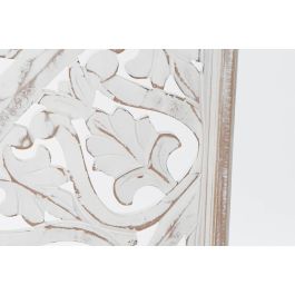 Decoracion Pared Indio DKD Home Decor Blanco Natural 2 x 120.5 x 120.5 cm Set de 3 Decoracion Pared Indio DKD Home Decor Blanco Natural 2 x 120.5 x 120.5 cm Set de 3