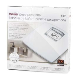 Beurer PS-25 Báscula Digital Blanca con Pantalla LCD Extra Grande - Plataforma XXL