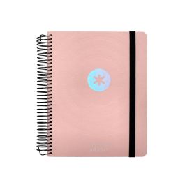 Agenda Escolar Antartik Año 24 - 25 Curso Coleccion Minimal Pink Día Página A5