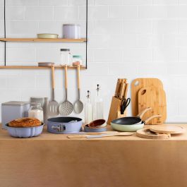 Quid Moss Bote de Vidrio 1 L (12 Unidades) - Conservación de Productos en Seco, Tapa Cierre Rosca, Reciclable