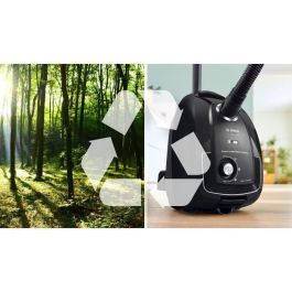 Bosch GL38 Negro - Bolsa de aspiradora - 600 W - 79 dB - (H) EPA - 10m - 4 L Bolsa - Variador de potencia