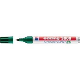 Marcador Permanente Edding 3000 Conico Verde (Set de 10) Precio: 23.59000028. SKU: B168ME3ZYD