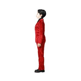 Disfraz Vampiro Rojo Traje Con Corbata Niño 5-6 Años Disfraz Vampiro Rojo Traje Con Corbata Niño 5-6 Años