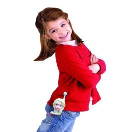 LEXIBOOK Walkie-Talkies 3D Frozen Disney - Alcance 500m con 2 Canales de comunicación y Clip para cinturón