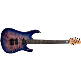 Sterling Guitarra Eléctrica John Petrucci JP150D FM/E Purple Nebula con Pastillas Dimarzio, Diapasón Ébano, Trastes Acero Inoxidable