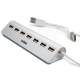Nilox Hub USB 2.0 de 7 Puertos con Cable Integrado, Aluminio Negro, Carga y Transferencia de Datos, Plug and Play Precio: 5.50000055. SKU: S8413697