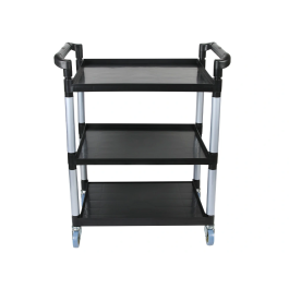 Q-connect Carro de Servicio Multifuncional con 3 Estantes de Polipropileno 830x420x970 mm