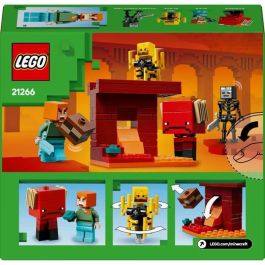 LEGO Minecraft 21266 Batalla de Lava Abisal - Juguete para fanáticos de los videojuegos