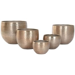 Macetero Glam DKD Home Decor Dorado 35 x 29.5 x 35 cm Set de 5 Precio: 93.49999967. SKU: B16AZNFXA8