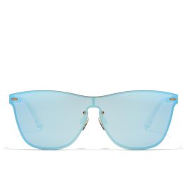Hawkers ONE VENM METAL Gafas de Sol para adultos unisex, montura dorada, cristal azul