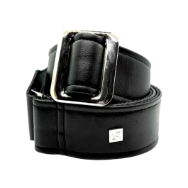 GETM Correa Guitarra Bajo Diego Black Ajustable hasta 165cm Polipiel Nailon Piel Negra