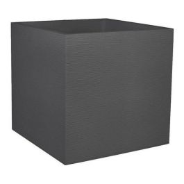 EDA PLASTIQUE Jardinera Graphit Cuadrada Doble Pared, Retención de Agua, 57 L, 49.5x49.5x49.5 cm - Gris Antracita Precio: 86.49999963. SKU: B15MAYZ5LG