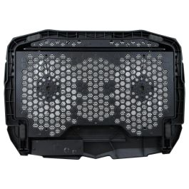 Conceptronic Soporte Base Refrigeración Thana07B para Portátiles hasta 17" con 2 Ventiladores, Negro e Iluminación Azul