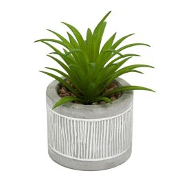 Planta Artificial Maceta Cemen Home Deco Factory