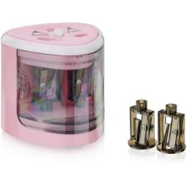 Peach PO102 Afilador de Lápices Eléctrico Universal Rosa