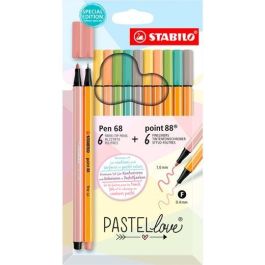 Stabilo Rotuladores Pen 68 Y Point 88 Pastellove C-Surtidos Pastel Estuche 12 Ud Precio: 9.5000004. SKU: B16TREBEC4