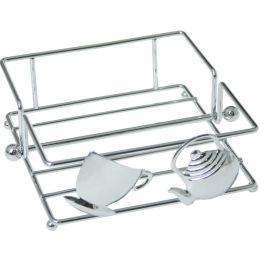 Servilletero de mesa Alexandra House Living Plateado Metal 22 x 7 x 19 cm Precio: 16.50000044. SKU: B16BJEJHWH