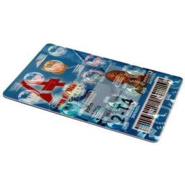 Evolis R4002 Cinta de Barniz Holográfico Diseño Globo Genérico, 350 imágenes, para Evolis Pebble 4 / Dualys 3 / Securion