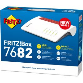 AVM FRITZ!Box 7682 Router Wi-Fi 7 (802.11be) Doble Banda Ethernet VDSL Blanco