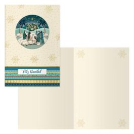 Dohe Tarjeta Felicitación Navidad 70047 Pack 6 - 11.5 x 17 cm Modelo Belén