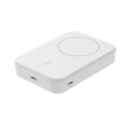 Belkin BPD008BTWH Powerbank Magnética 10000 mAh Qi2 Carga Rápida Inalámbrica Blanca para iPhone