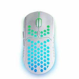 Mars Gaming MMW3 Ratón Mouse Gaming Inalámbrico Óptico Ultraligero 79g RGB 3200 DPI Recargable Blanco Precio: 18.49999976. SKU: B18YP3W3JF