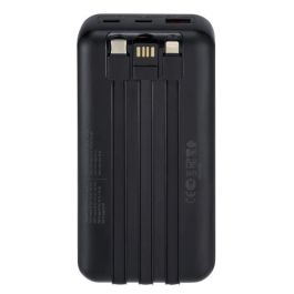 Rivacase VA2221 Powerbank 20000 mAh 22.5W con cables USB-C, Lightning, USB-A, carga rápida y pantalla de nivel de carga Rivacase VA2221 Powerbank 20000 mAh 22.5W con cables USB-C, Lightning, USB-A, carga rápida y pantalla de nivel de carga