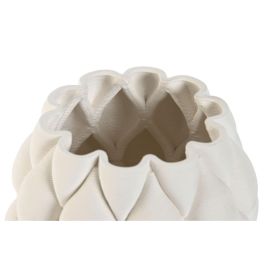 Jarron Moderno DKD Home Decor Blanco 15 x 15 x 15 cm