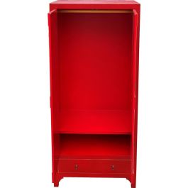 DKD Home Decor Armario Rojo 85.5 x 50.5 x 186.2 cm Madera Abeto y MDF