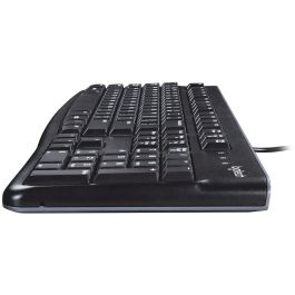 Logitech K120 Teclado para Negocio USB, Resistente a Derrames, Teclas Silenciosas de Perfil Bajo, Teclado Numérico Plug & Play