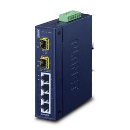 Planet IGS-620TF Switch Industrial 6 Puertos: 4x Gigabit RJ45 + 2x SFP (100M/1G/2.5G). IP30, -40 a 75°C, Doble Alimentación Redundante. Precio: 201.8900004. SKU: B17T3W2LS5