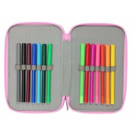 Safta Plumier Triple Gabby's Dollhouse 37 Piezas, Estuche Escolar 12.5x19.5x5.5cm, Edad 3+ Años