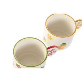 Mug Moderno DKD Home Decor Amarillo Rojo 9.3 x 7.7 x 12.6 cm (6 Unidades) Mug Moderno DKD Home Decor Amarillo Rojo 9.3 x 7.7 x 12.6 cm (6 Unidades)