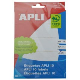 Apli Etiquetas Adhesivas Blancas 31x100 mm para Escritura Manual, Pack de 10 Hojas (50 Etiquetas), Adhesivo Permanente Precio: 1.49999949. SKU: S8425442