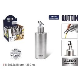 Aceitera de acero inoxidable Quttin 350 ml con tapón - Inde (12 Unidades) Precio: 63.99081612. SKU: B1EP8H4MQ3