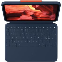 Logitech Combo 4 Touch Teclado Funda Robusta con Trackpad para iPad, Conector Inteligente, Teclas Acceso Directo, Español