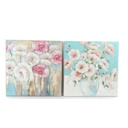 Cuadro DKD Home Decor 99,5 x 3,5 x 99,5 cm Florero Shabby Chic (2 Unidades) Precio: 112.89000041. SKU: S3018377