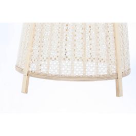 DKD Home Decor Lámpara de Techo Tropical Crema Natural Bambú Lino 47 x 64 x 47 cm