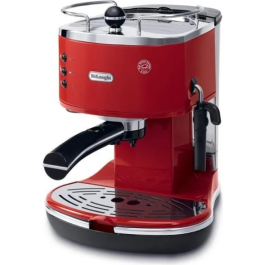 Delonghi ECO 311.R Icona Cafetera Espresso Clásica - Rojo - 1100W, 15 bar, Depósito 1.4L, Acero Inoxidable Precio: 190.50000057. SKU: B1JT33HXA2