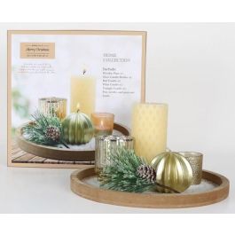 DKD Home Decor Vela Cristal y MDF Dorado 27 x 2 x 27 cm Set de 6 Piezas Precio: 14.49999991. SKU: B16JLADBNV