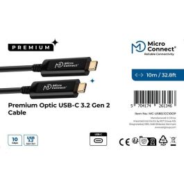 MicroConnect Cable de Fibra Óptica USB-C 3.2 Gen 2 de 10m para Datos y Sincronización