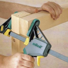 Wolfcraft ehz pro 100-300 Sargento Monomanual de Acero 1" para Uso Profesional y Doméstico, Largo 100 mm