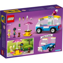 LEGO 41715 Friends Camión de Helados con Vehículo y 2 Mini-Figuras - Juego de Construcción 84 Piezas para Niños +4 Años