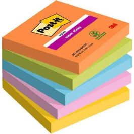 Post-it Bloc de Notas Adhesivas Super Sticky 76x76 mm, 90 Hojas, Pack de 5 Blocs, Colores Surtidos Cape Town Precio: 10.50000006. SKU: B1F8FSLFBH
