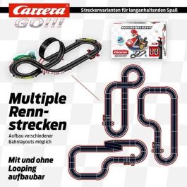 Carrera Pista de Slot Nintendo Mario Kart P-Wing, Circuito con 2 Coches (Mario y Yoshi), 4,9 Metros y 2 Jugadores (+6 años)