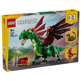 Lego Dragón Medieval 31161 Creator, Juego de Construcción, 3 Modelos en 1, Edad +9 Años