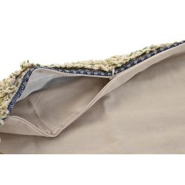 DKD Home Decor Funda Cojín Decorativa Multicolor de Algodón y Poliéster con Diseño de Flecos y Cierre de Cremallera 40 x 60 cm