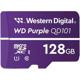 Western Digital QD101 Tarjeta microSDXC WD Purple SC 128GB Ultra Endurance para Vigilancia 24/7 Cámaras Seguridad Clase 10 UHS-I Precio: 36.68999994. SKU: S55075352