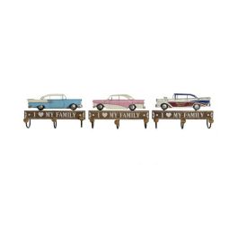Perchero Pared Vintage DKD Home Decor Azul Rosa 8 x 17 x 29 cm (3 Unidades) Precio: 33.68999975. SKU: S3026312