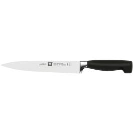 Zwilling 35145-000-0 - Juego de Cuchillos de Chef, Pan, Pelar con Tijeras y Bloque de Esche - Acero Inoxidable